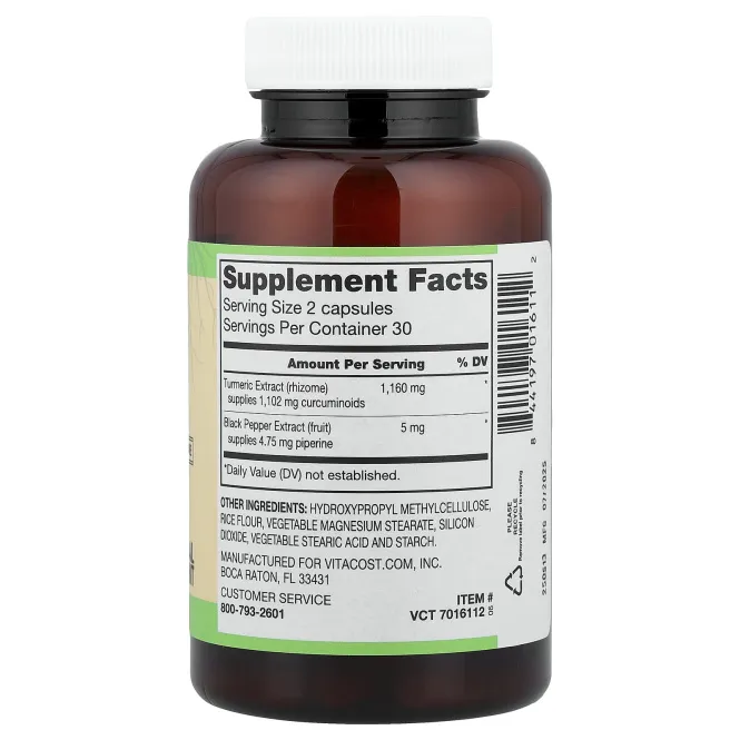 Vitacost, Root2®, экстракт куркумы Curcumin C3 Complex®, 60 капсул