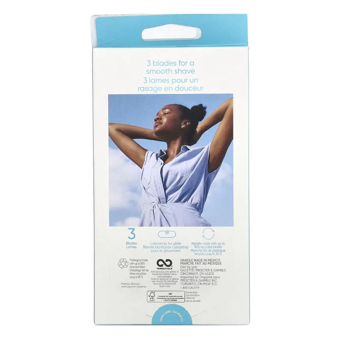 Gillette, Venus, гладкая, 1 бритва, 2 картриджа