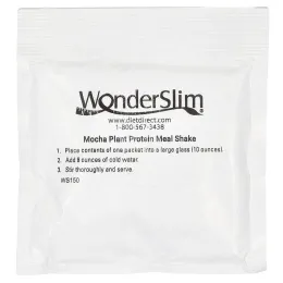 WonderSlim, коктейль из растительных протеинов, со вкусом мокко, 7 пакетиков по 27 г (0,95 унции)