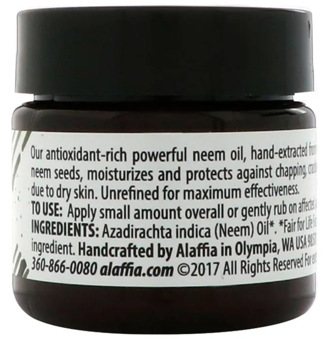 Alaffia, Масло семян дерева Ним, 24 мл (0,8 fl oz)