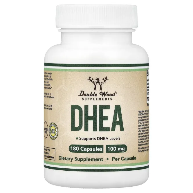 Double Wood Supplements, ДГЭА, 100 мг, 180 капсул