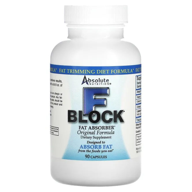 Absolute Nutrition, Поглотитель жира FBlock, 90 капсул