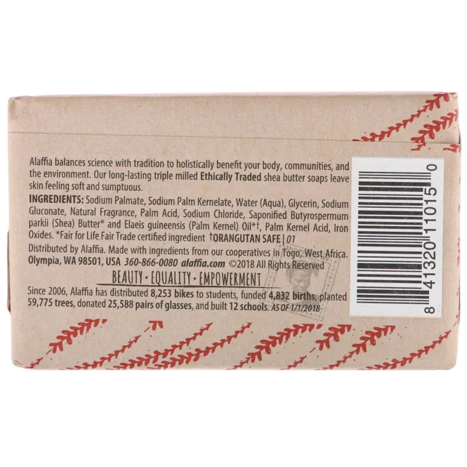 Alaffia, Triple Milled Soap Bar, Lemongrass, 5 oz (140 g)