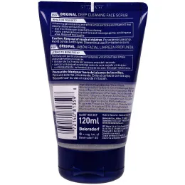 Nivea, Мужской скраб для лица, глубокая очистка, оригинал, 125 г (4,4 унции)