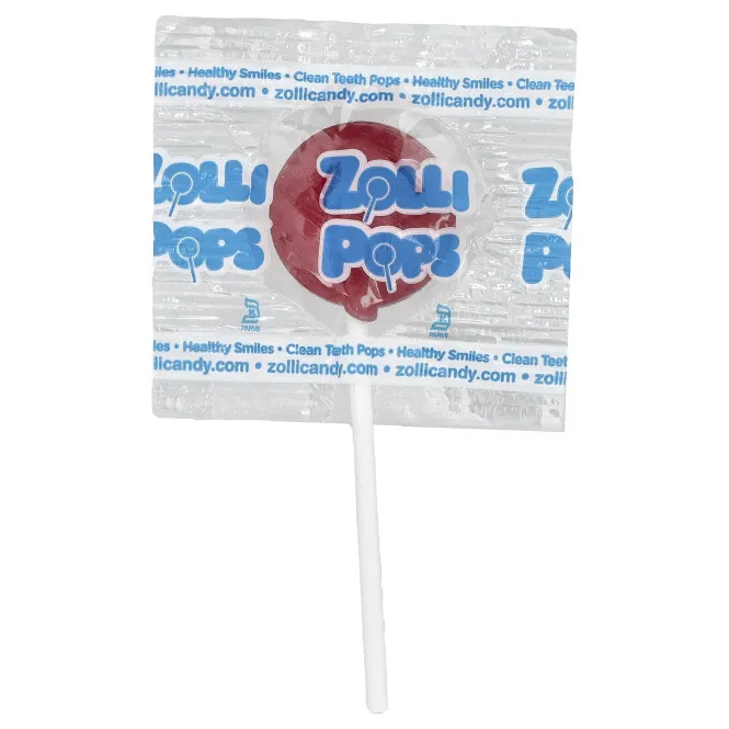 Zollipops, The Clean Teeth Pops, малина, 3,1 унции