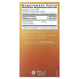 Bio Nutrition, Йодид калия, 65 мг, 60 таблеток