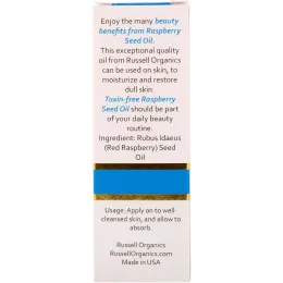 Russell Organics, Масло из семечек малины, 2 унции (60 мл)