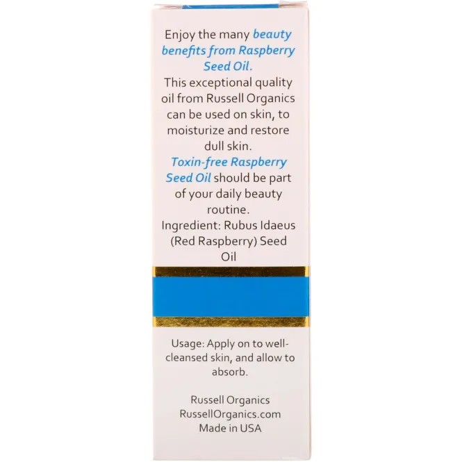 Russell Organics, Масло из семечек малины, 2 унции (60 мл)