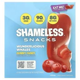 Shameless Snacks, жевательные конфеты Wanderlicious Whales, 6 пакетиков по 50 г (1,8 унции)