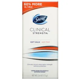Secret, Clinical Strength, Antiperspirant/Deodorant, Soft Solid, Sport Fresh, 2.6 oz (73 g)