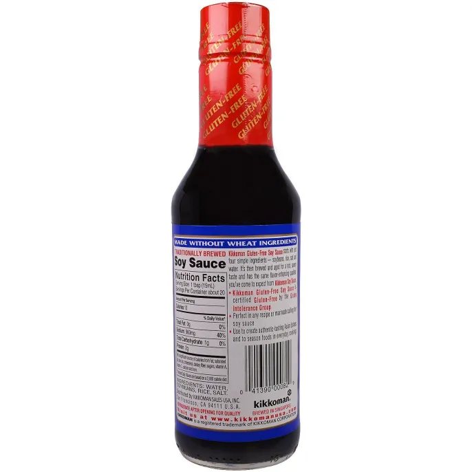 Kikkoman, Безглютеновый соевый соус, 10 жидких унций (296 г)
