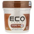 Eco Style, гель для укладки волос, максимальная фиксация, для всех типов волос, кокосовое масло, 454 г (16 унций)