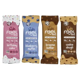 The Feel Bar, Миниатюрные протеиновые батончики для детей, ассорти из 12 батончиков по 34 г (1,2 унции)