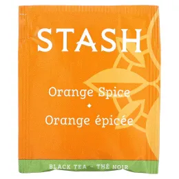 Stash Tea, Черный чай, апельсин, 20 чайных пакетиков, 38 г (1,3 унции)