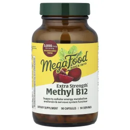 MegaFood, метил B12, 90 капсул