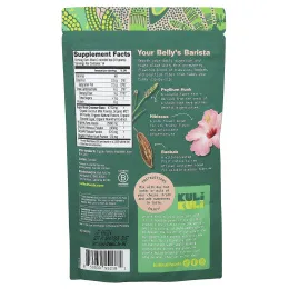 Kuli Kuli, Органический латте из суперфудов, клубника и крем, 125,5 г (4,43 унции)