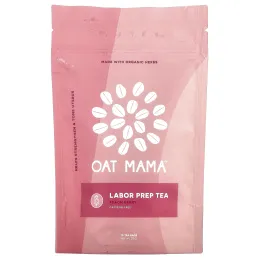 Oat Mama, Labor Prep Tea, персик, без кофеина, 14 чайных пакетиков, 32 г