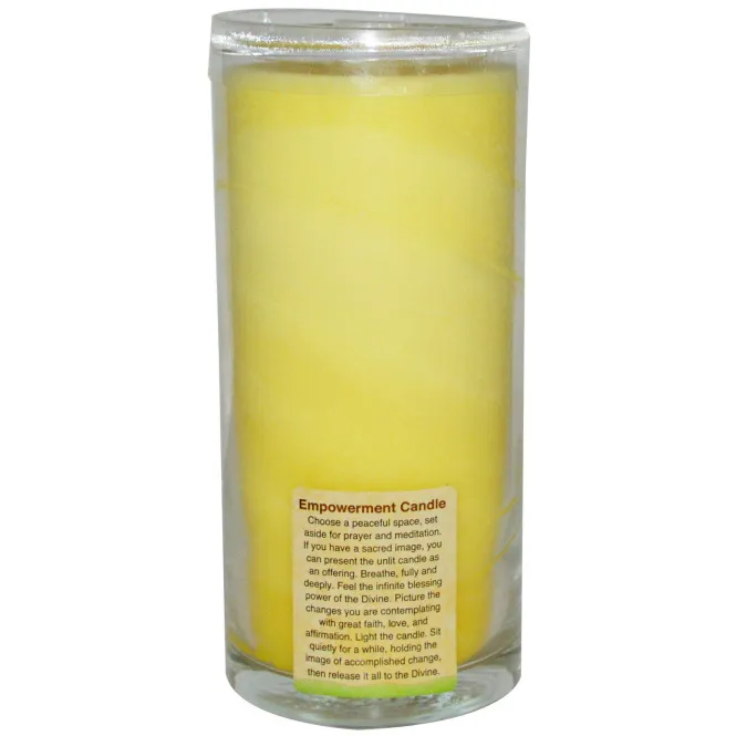 Aloha Bay, Чакральная энергетическая свеча, защита, желтая, 11 унций, 1 свеча