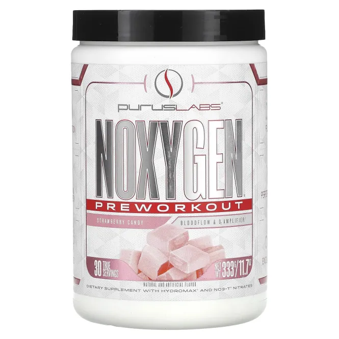 Purus Labs, Noxygen Клубничные конфеты 11,7 унции