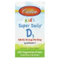 Carlson, Kids Super Daily® D3, 10 мкг (400 МЕ), 10,3 мл (0,35 жидк. Унции)