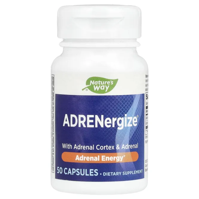 Nature's Way, ADRENergize, энергия, 50 капсул
