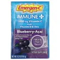Emergen-C, Immune +,  Vitamin C Plus Vitamin D & Zinc, Blueberry-Acai, 1,000 mg, 30 Packets, 0.32 oz (9.0 g) Each