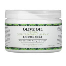 Nubian Heritage, Olive Oil, Vegan Deep Treatment Masque, 12 oz (340 g)