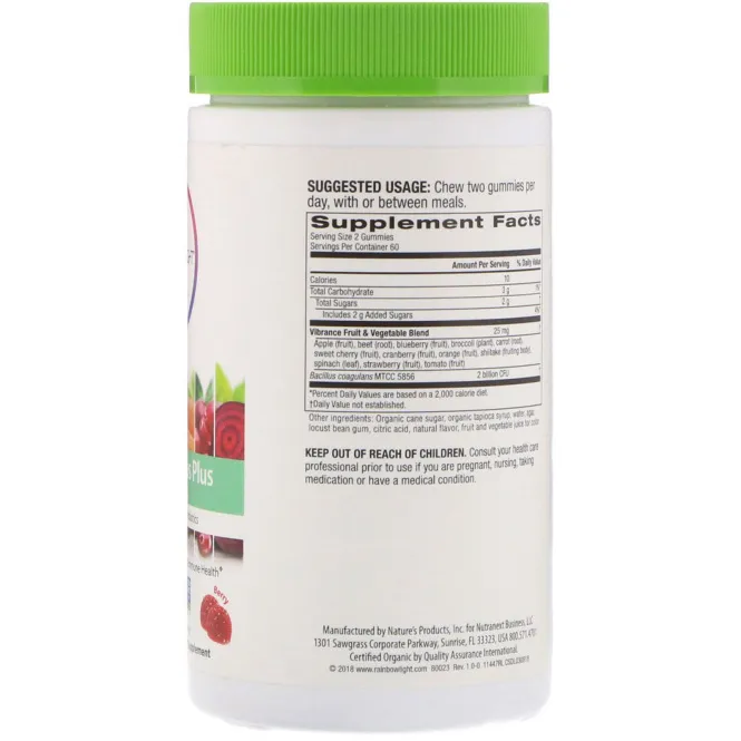 Rainbow Light, Жевательные конфеты Probiolicious Plus, ягоды, 120 жевательных конфет