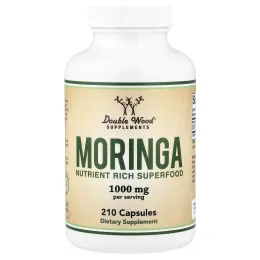 Double Wood Supplements, моринга, 210 капсул (500 мг в 1 капсуле)