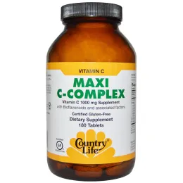 Country Life, Maxi C-комплекс, 180 таблеток