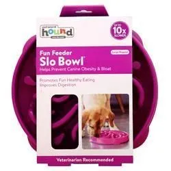 Outward Hound, Миска Fun Feeder Slo Большая / обычная - Фиолетовый 1 шт
