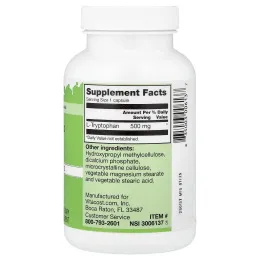 Vitacost, L-Tryptophan, 500 mg, 120 Capsules