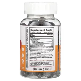 Lifeable, жевательные таблетки с железом + витамином C, со вкусом винограда, 20 мг, 60 штук (10 мг в 1 жевательной таблетке)