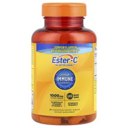 EsterC, 24-часовая поддержка иммунитета, 1000 мг, 90 вегетарианских таблеток