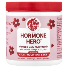 Peach Perfect, Hormone Hero™, ежедневные мультивитамины для женщин, 120 капсул