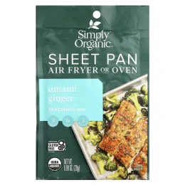 Simply Organic, Смесь приправ для сковороды, имбирь умами, 28 г (0,99 унции)