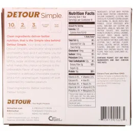 Detour, Simple, Батончики  с Сывороточным Белком, Арахисовая Карамель, 9 батончиков по 1,1 унции (30 г) каждый