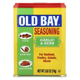 Old Bay, приправа с чесноком и травами, 74 г (2,62 унции)