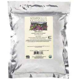 Starwest Botanicals, органические цветы тысячелистника, нарезанные и просеянные, 453,6 г (1 фунт)