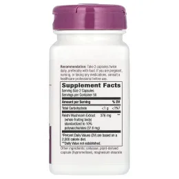 Nature's Way, гриб рейши, 376 мг, 100 веганских капсул (188 мг в 1 капсуле)