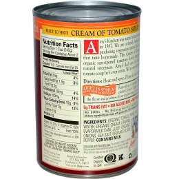 Amy's, Органический обезжиренный томатный крем-суп, с низким содержанием натрия, 14,5 унций (411 г)