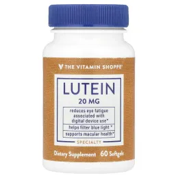 The Vitamin Shoppe, лютеин, 20 мг, 60 капсул