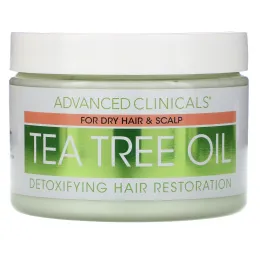Advanced Clinicals, Tea Tree Oil, Detoxifying Hair Mask, 12 oz (340 g)