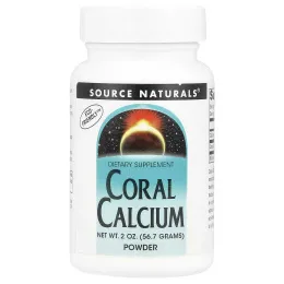 Source Naturals, Кальций из кораллов, порошок, 2 унции (56,7 г)