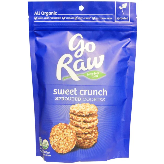 Go Raw, Органическое печенье с проростками, сладкий хруст, 3 унции (85 г)