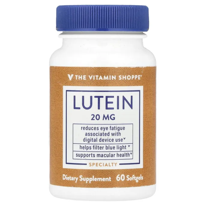 The Vitamin Shoppe, лютеин, 20 мг, 60 капсул