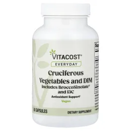 Vitacost, Everyday, комплекс с экстрактами крестоцветных овощей и DIM, 60 капсул