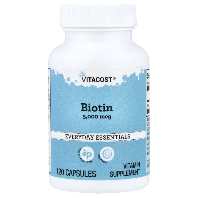 Vitacost, Biotin, 5,000 mcg, 120 Capsules