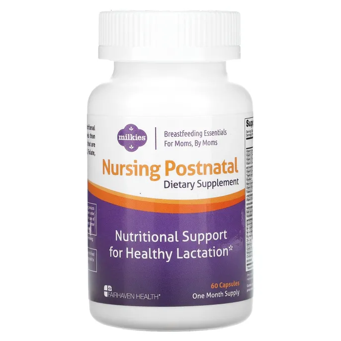 Fairhaven Health Мультивитамины для кормящих женщин Nursing Postnatal, 60 капсул