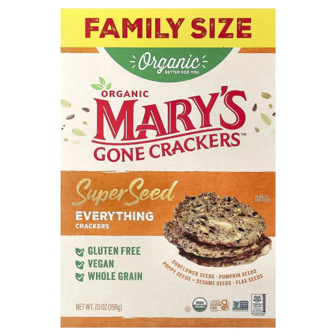 Mary's Gone Crackers, органические крекеры из суперсемена, Everyone 198 г (7 унций)